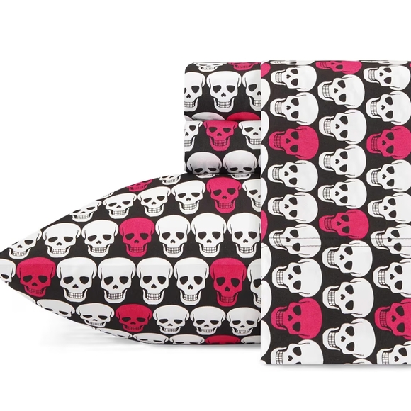 Betsey Johnson Other - Betsey Johnson - Skull Twin Bed Sheets